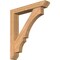 Ekena Millwork Balboa Slat Smooth Bracket w/ Offset Brace, Western Red Cedar, 5 1/2"W x 32"D x 36"H BKT0604X32X36BOA06SWR - alternate 1